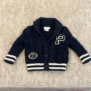 Polo Varsity Button Up Sweater 9M